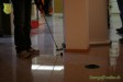 auf Fliesen kann auch Bürogolf gespielt werden - Weihnachtsfeier beim queo mit Bürogolf Online am 18.12.2008