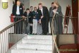 Treppe als Hindernis - Sponsorenevent des HC Elbflorenz im NH Hotel Dreden mit Bürogolf Online