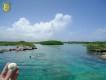 Bürogolf Online vor der Lagune in Akumal in Mexico