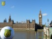 Bürogolf Online vor dem House of Parliament in London