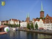 Bürogolf Online vor der Lübecker Altstadt