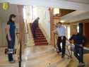 Putten von der Treppe - BÜROGOLF-Event mit Neurotech in Heidelberg am 10.03.2012